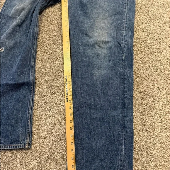 Vintage Levis 501 Jeans Mens 42x34 Blue Button Fly Original Made In USA 1980s‎ *